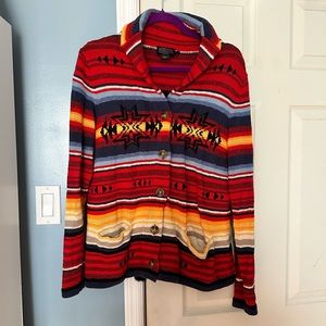 Pendleton Aztec Cardigan Size Large